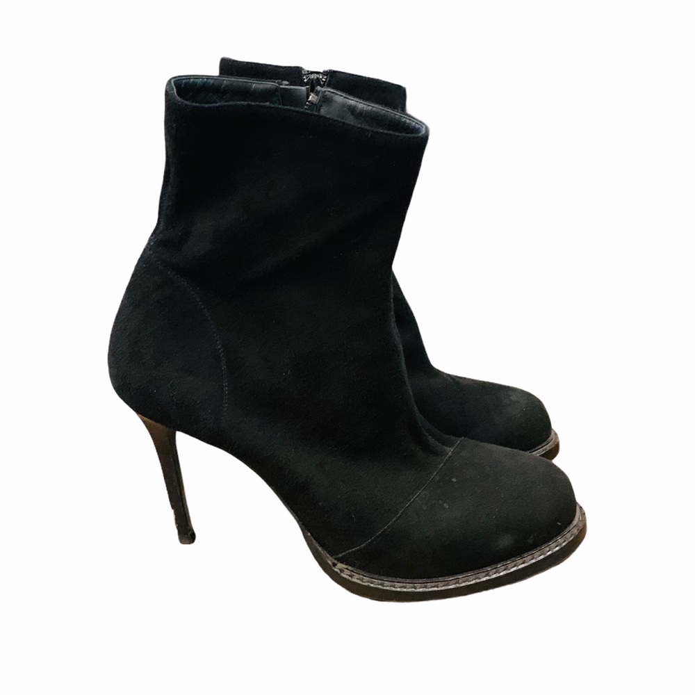 Ann Demeulemeester black suede ankle boots 41 EURO
